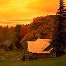 Sunset over a valley in Shenandoah Park