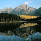  Lake view with Canadian Rockies in the background