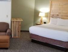 1 King Bed with Claw Foot Bathtub