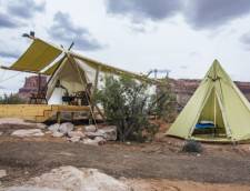 Deluxe Tent with Adjacent Tipi