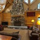 The interior of a cabin @ Redwoods in Yosemite Cabins.  Inside the park, they offer a multitude of different cabin options.