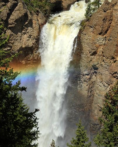 Rainbow at Tower Falls