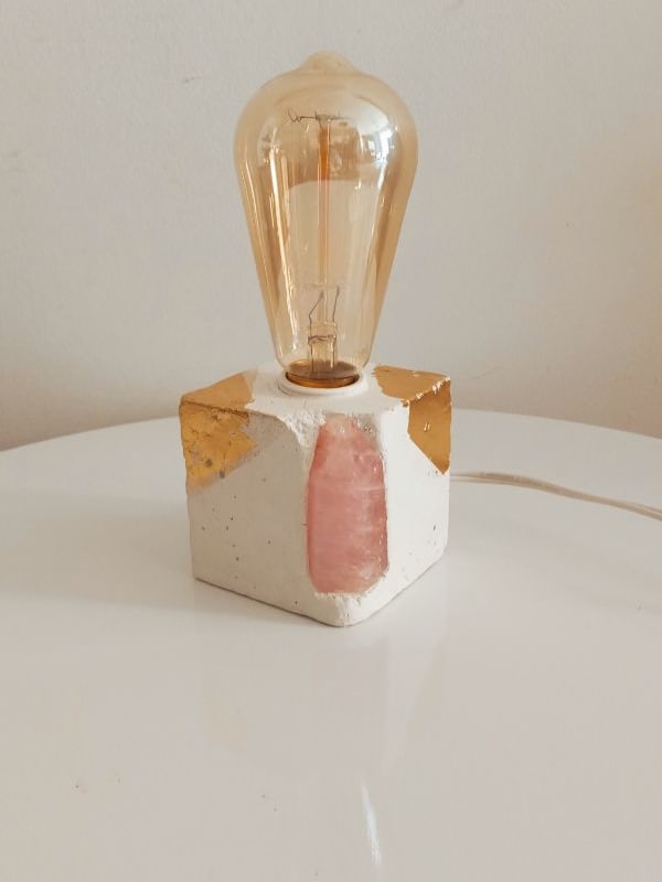 Luminária Quartzo Rosa 
