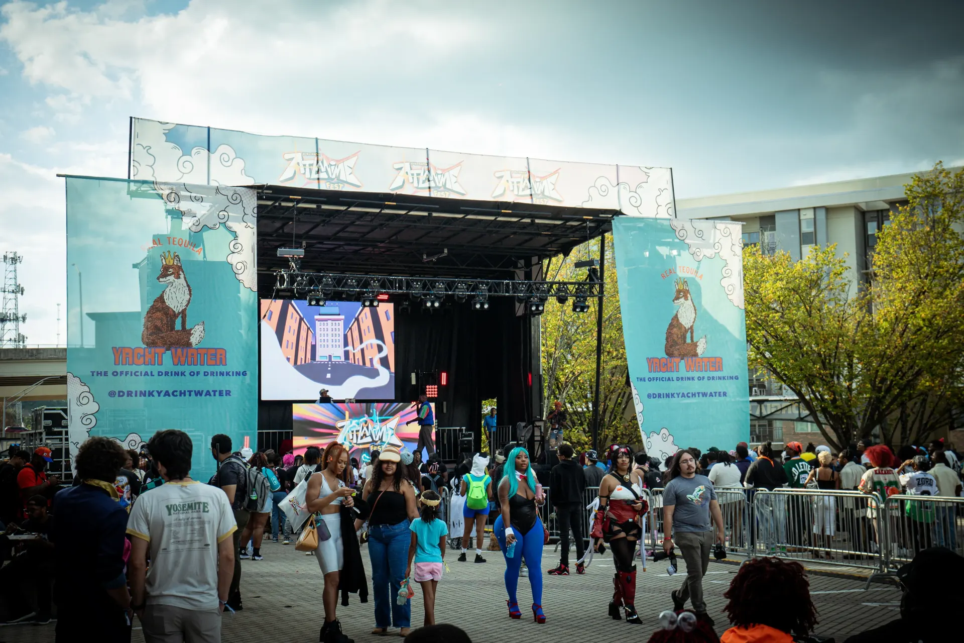 Atlanta Anime Show outdoor production with SL260 stage