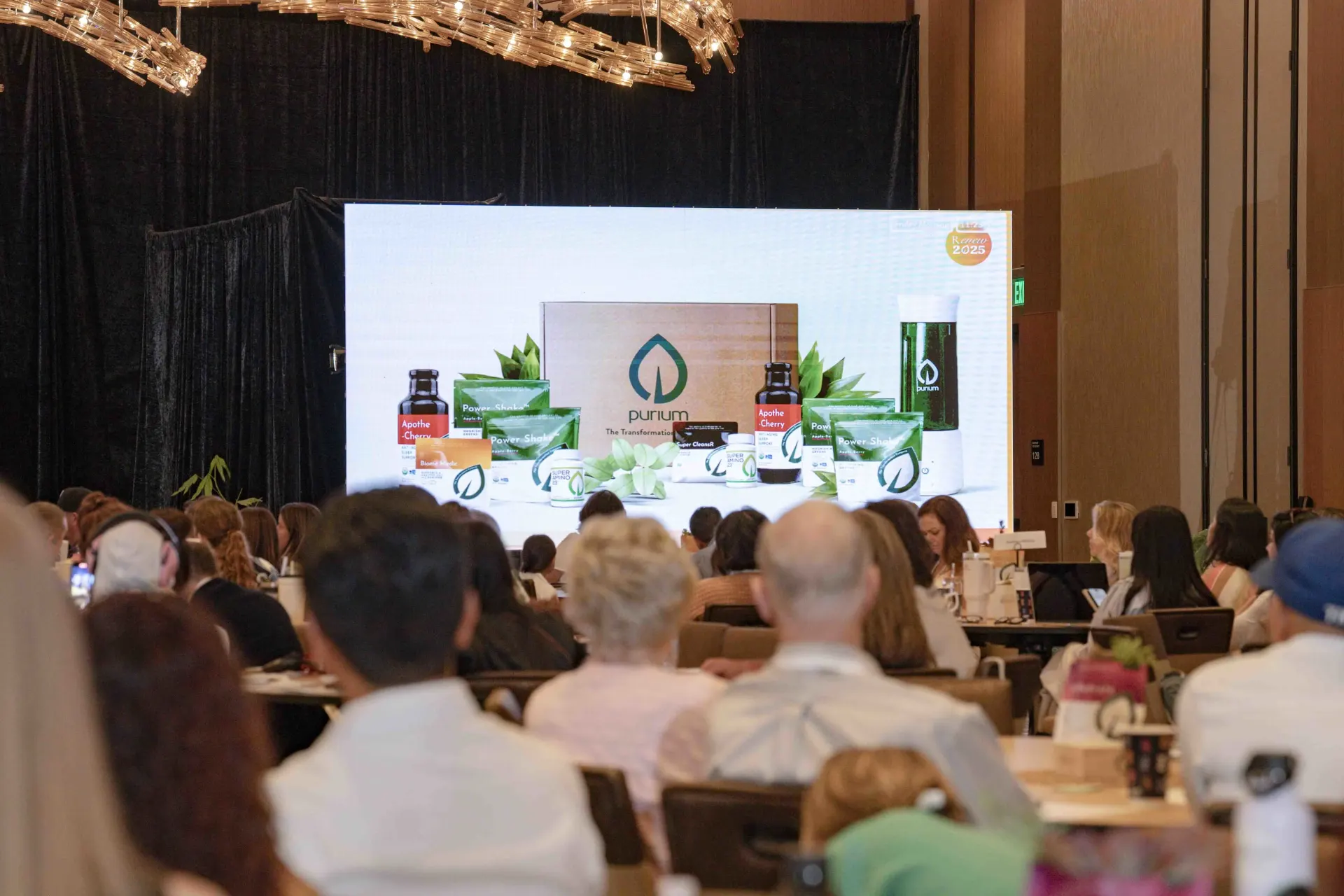 Conference hall keynote with LED, audio, and truss production