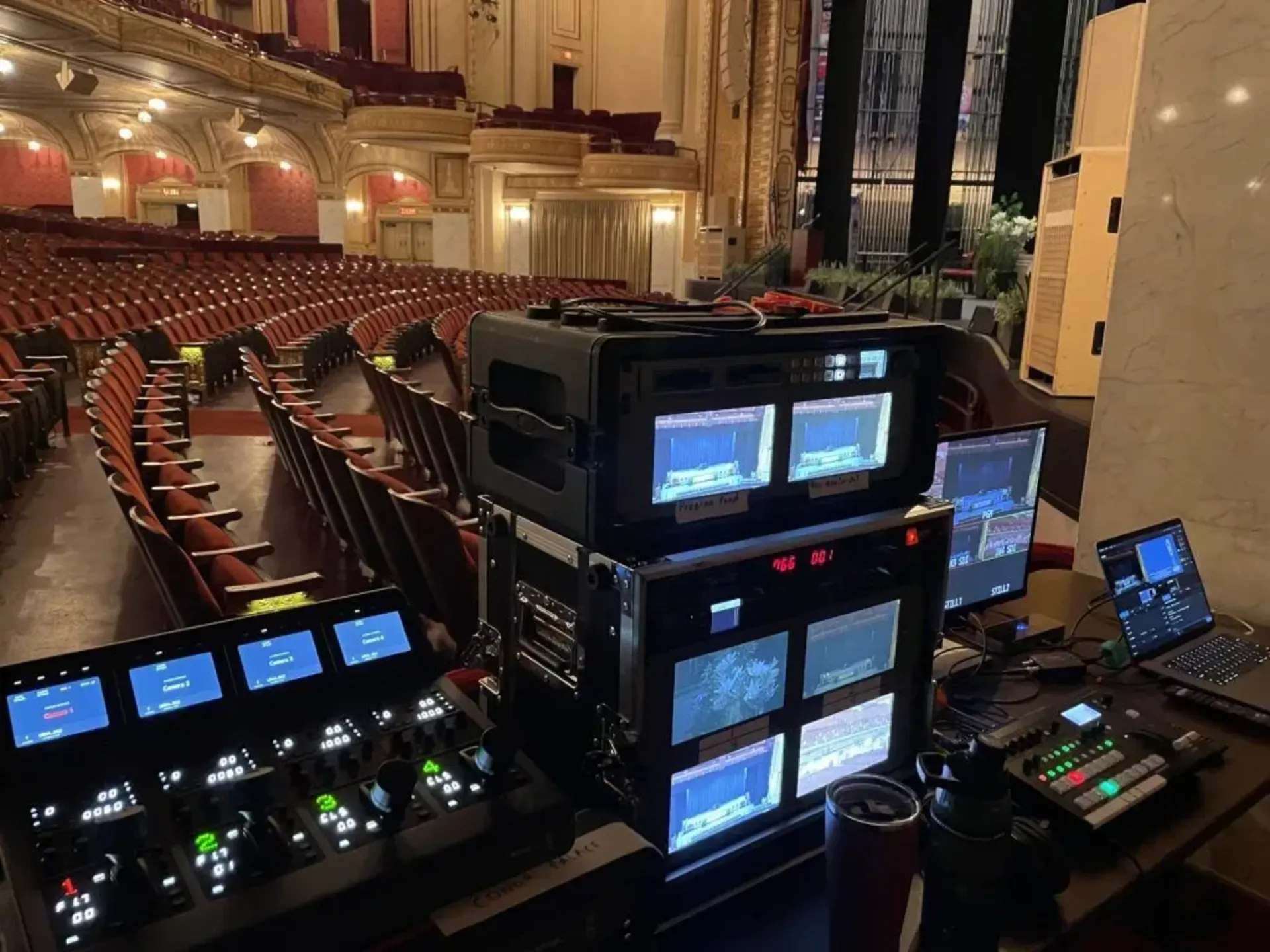 Corporate town hall production with professional staging