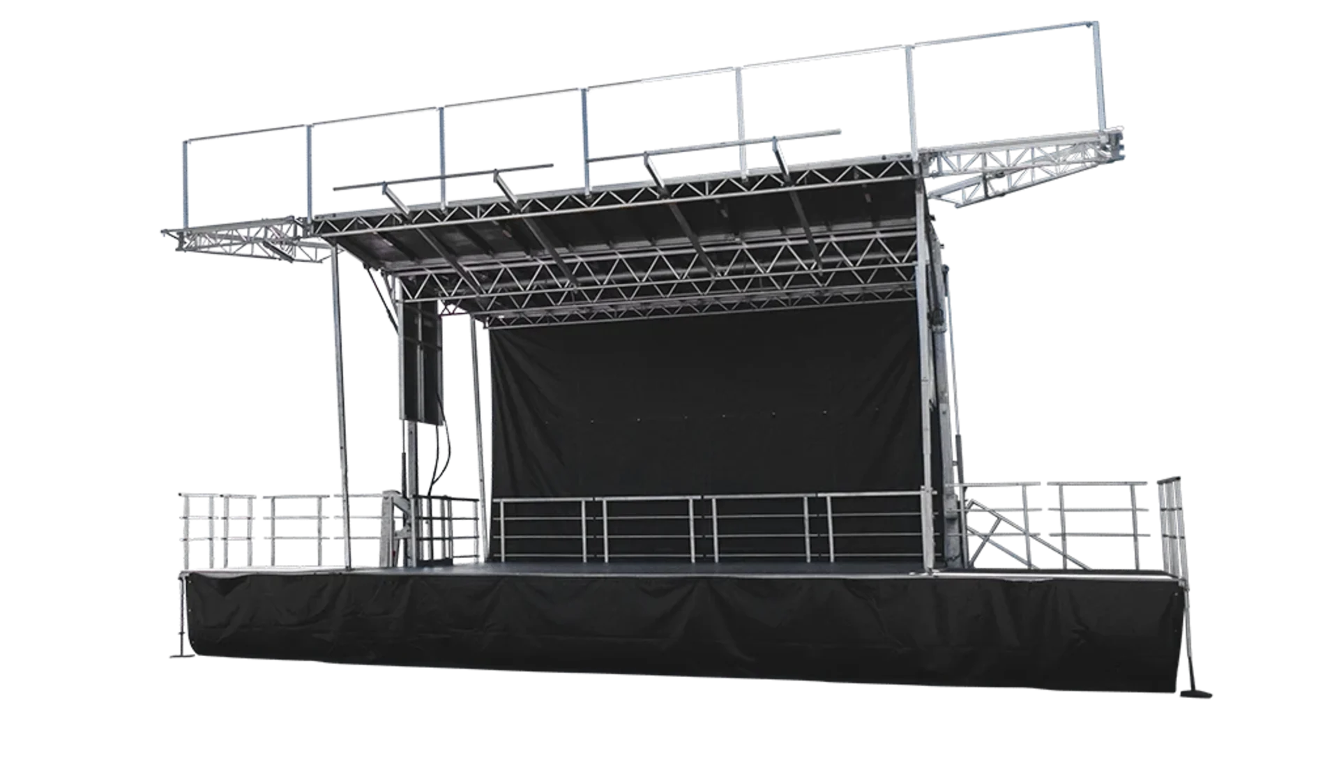 Stageline SL100 mobile stage — isolated view