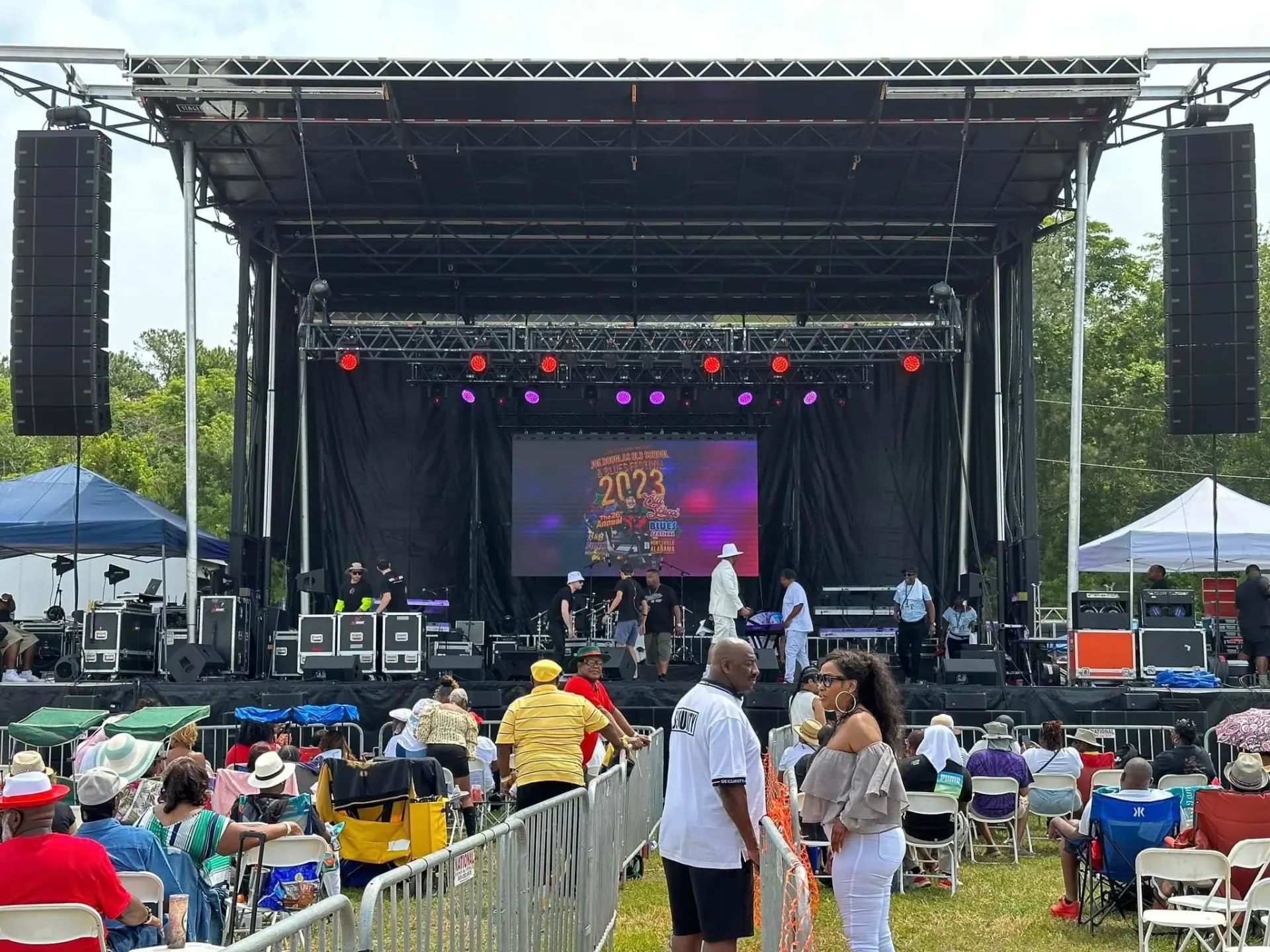 StageLine SL320 blues and jazz festival with LED stage