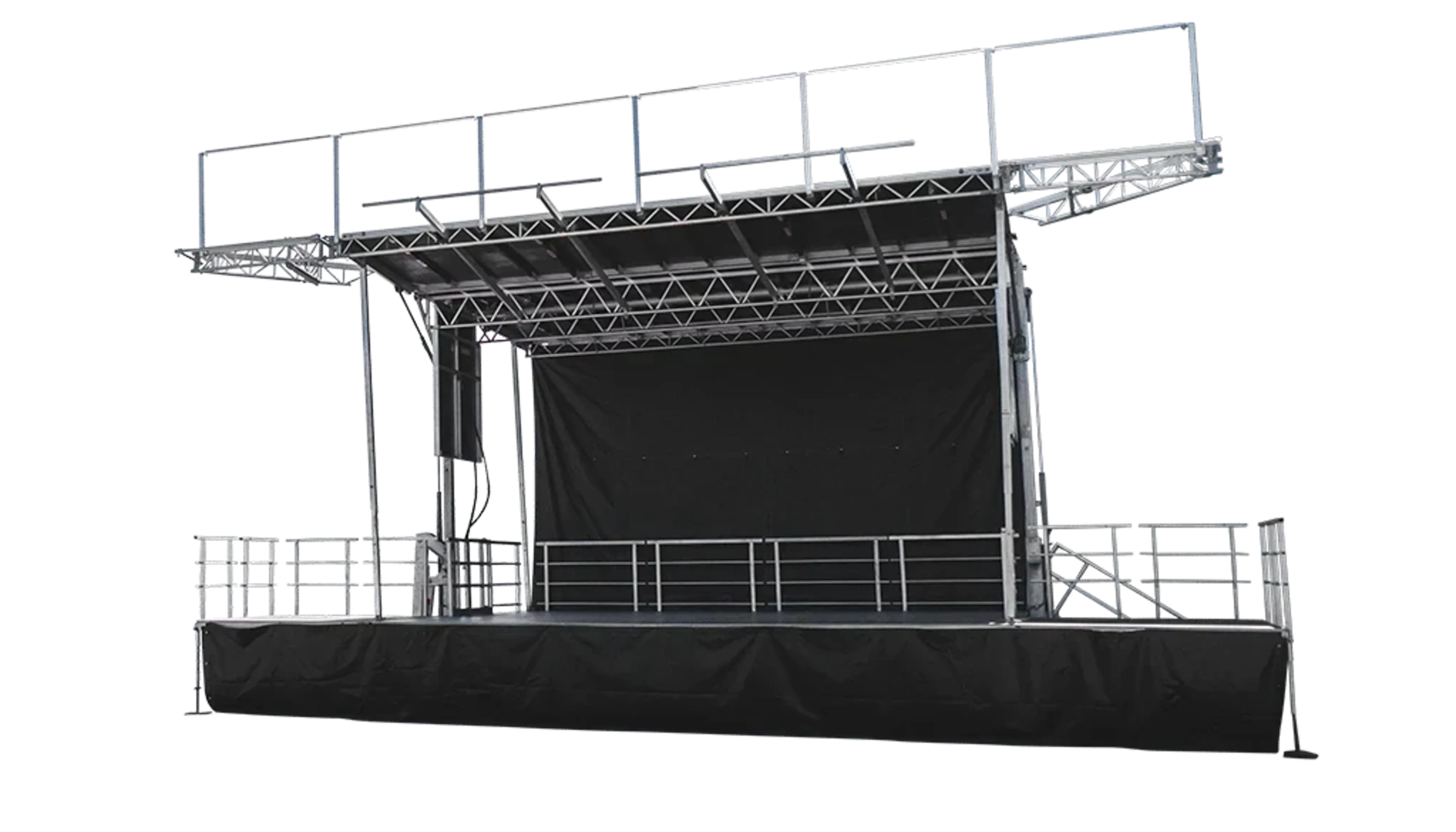 Stageline SL100 mobile stage — 24' x 20' compact mobile stage