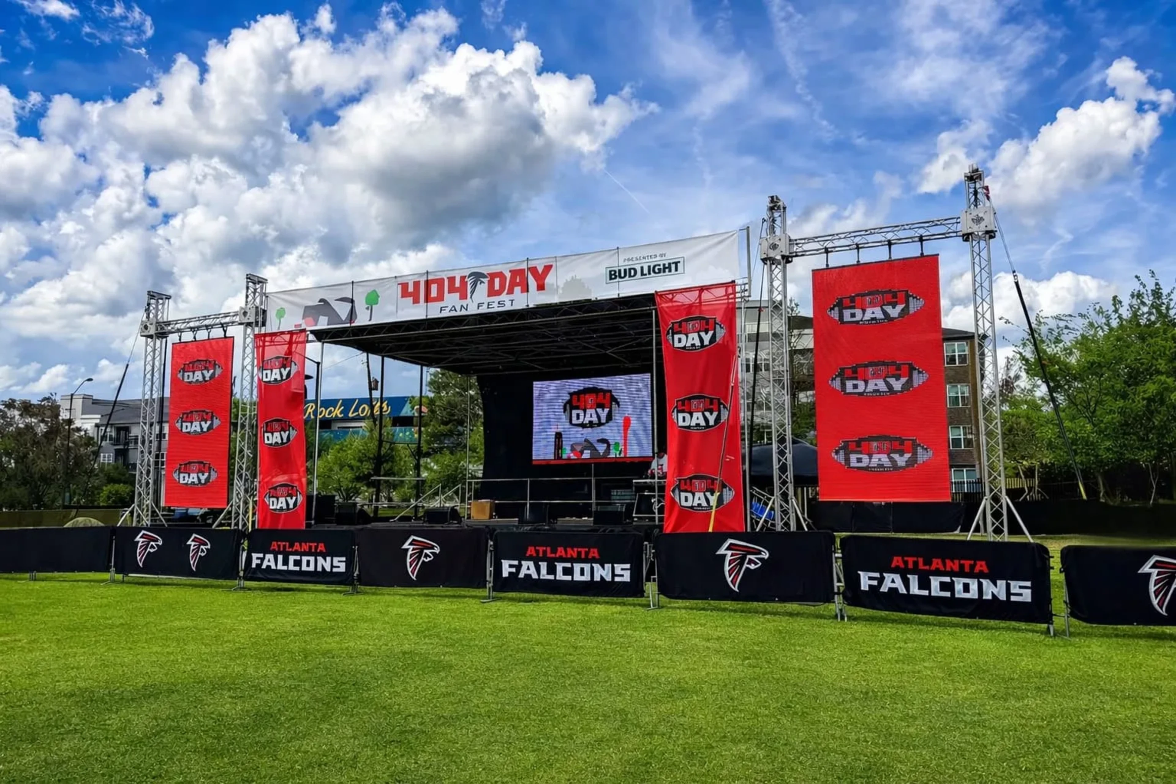 Atlanta LED video wall rental at a full-production outdoor stage