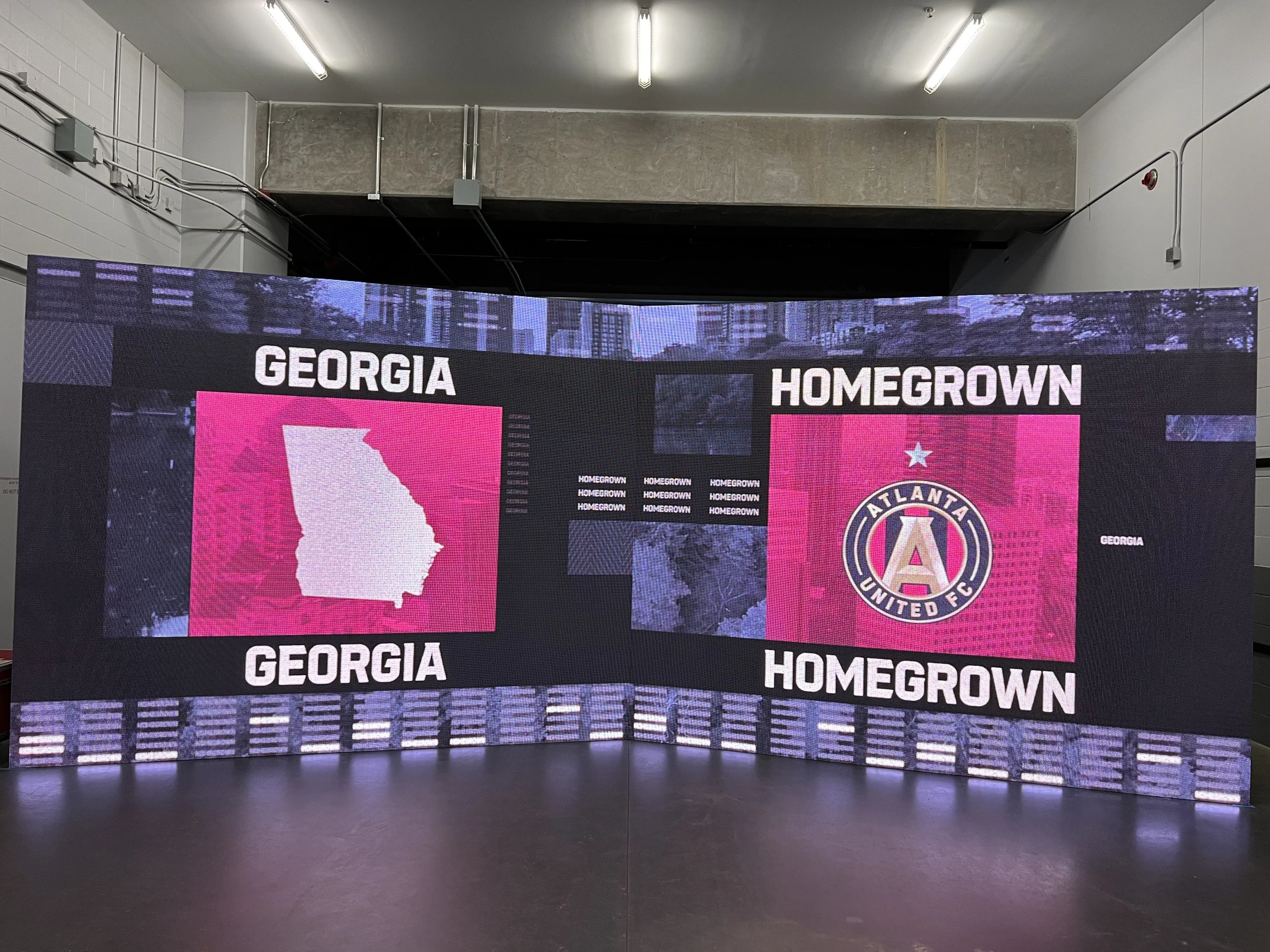 Atlanta United LED wall production