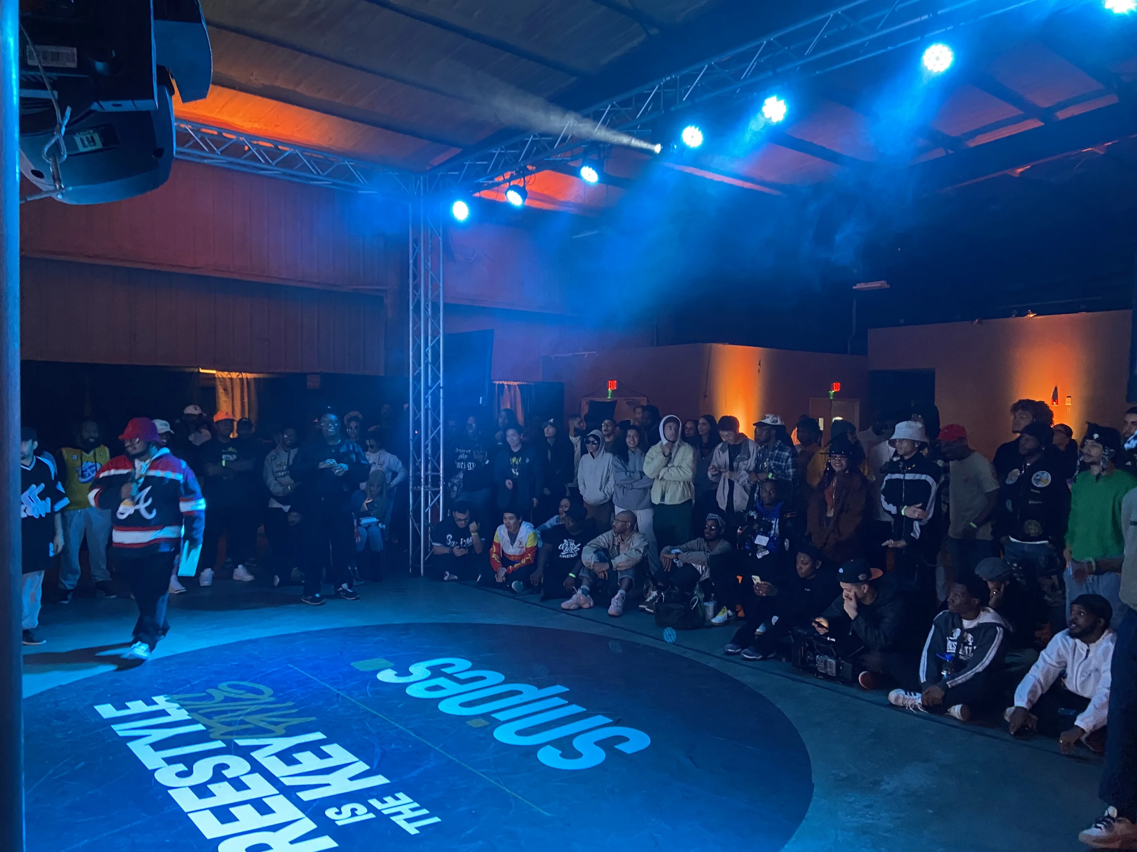 Experiential brand event with audio, lighting, and LED video wall