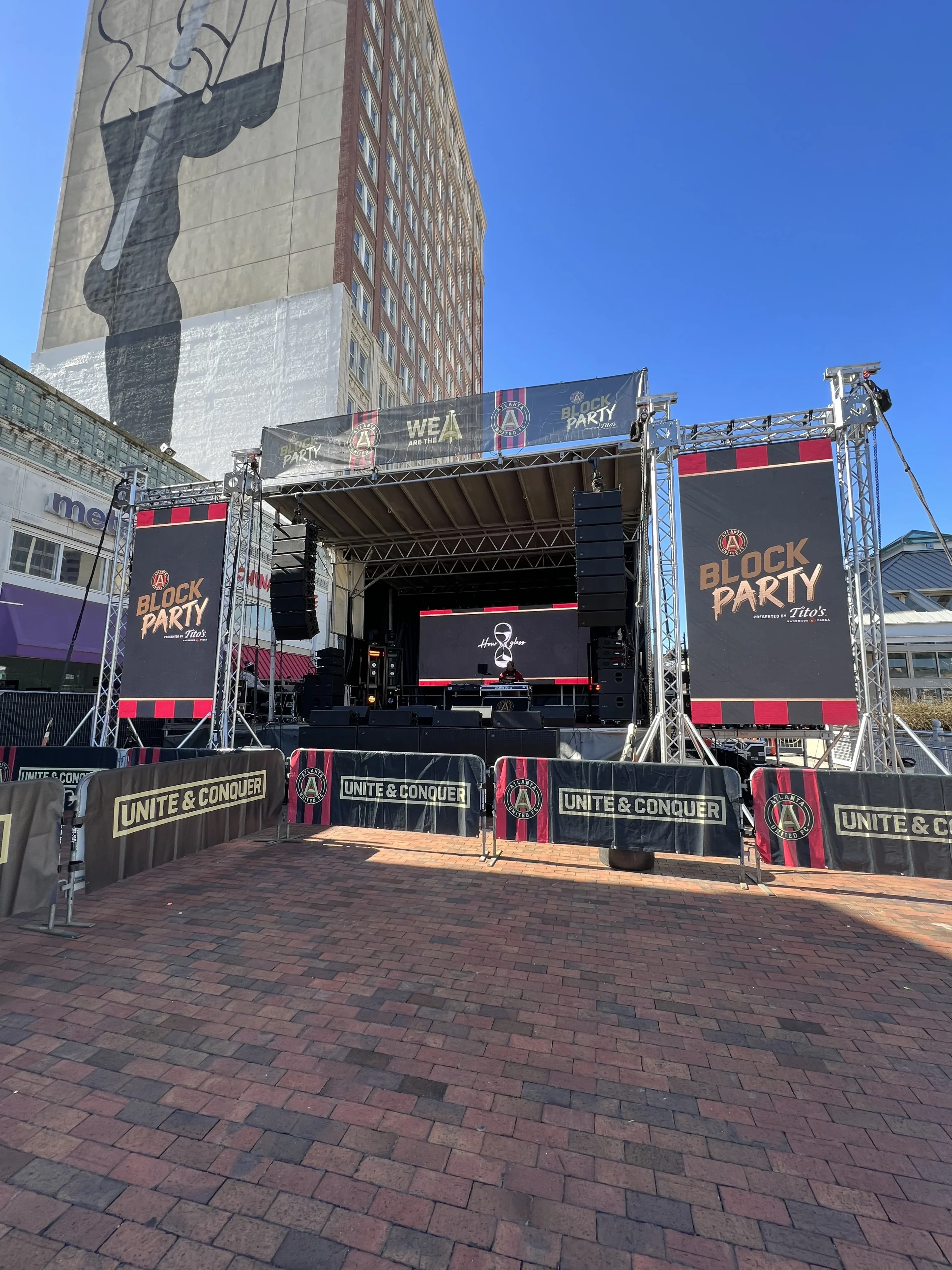 Atlanta United block party stage activation
