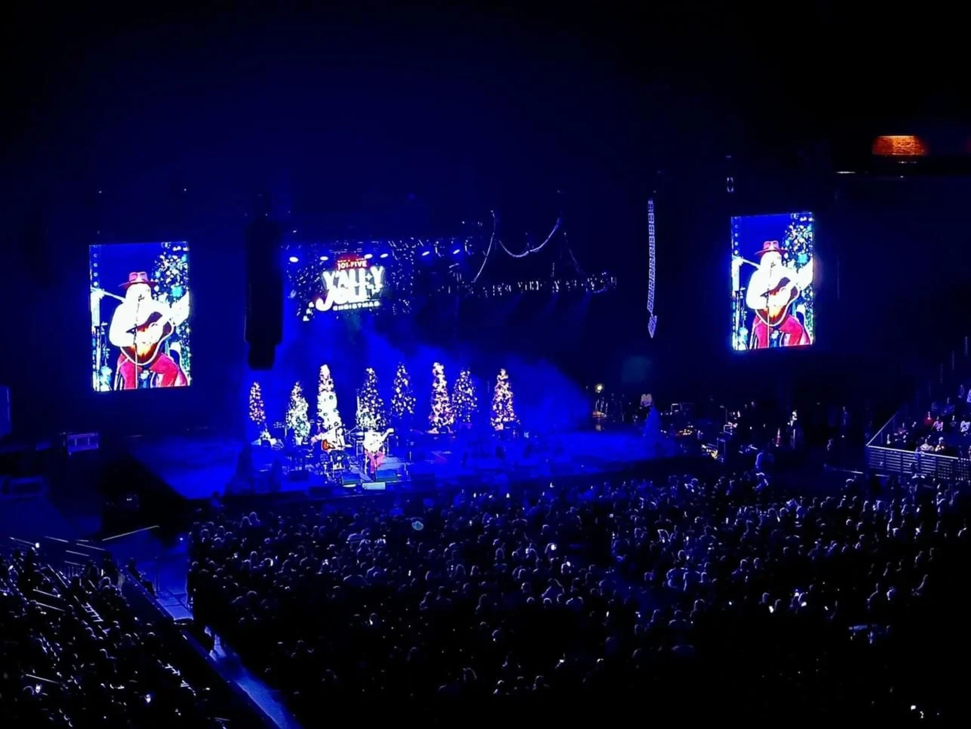 Large-scale indoor stage with LED video walls