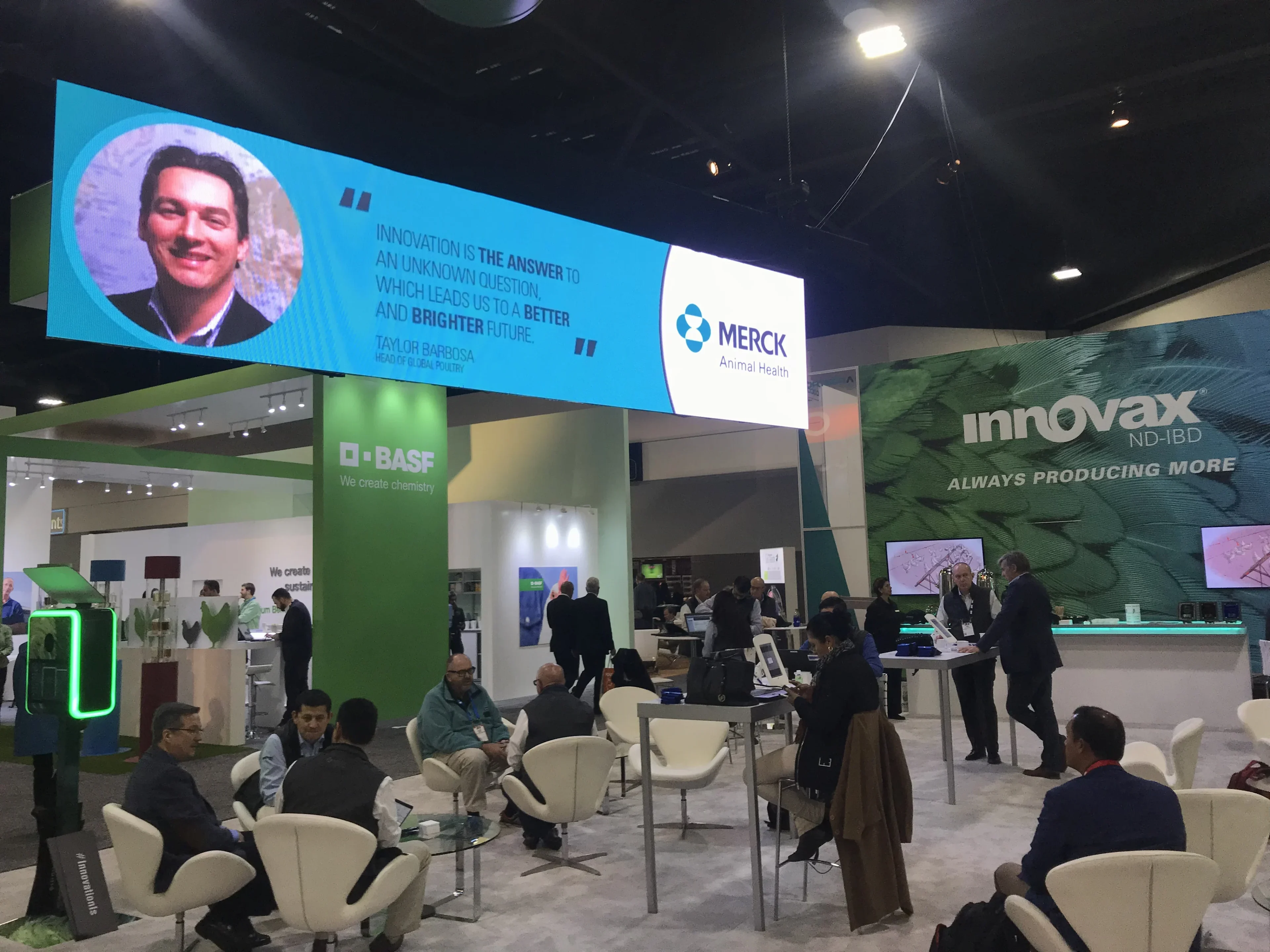 Corporate LED video wall for trade show event