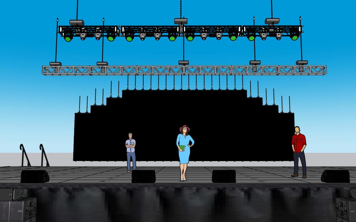 Aflac updated stage rendering