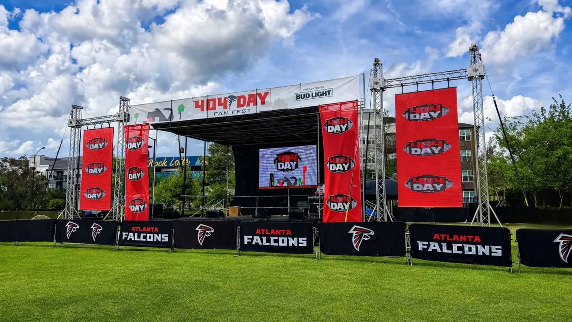 Atlanta Falcons 404 Day festival production by Rocket Productions