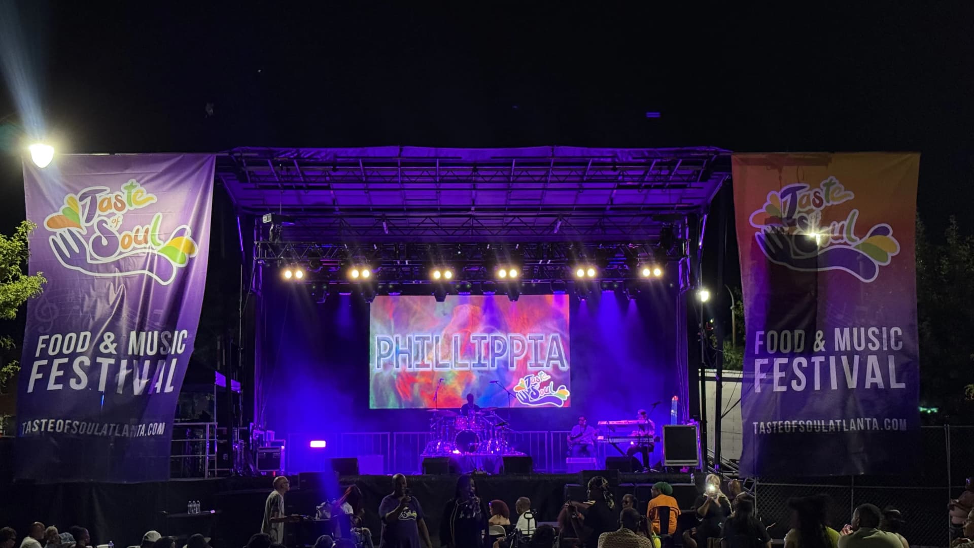 Taste of Soul Festival stage near Mercedes-Benz Stadium