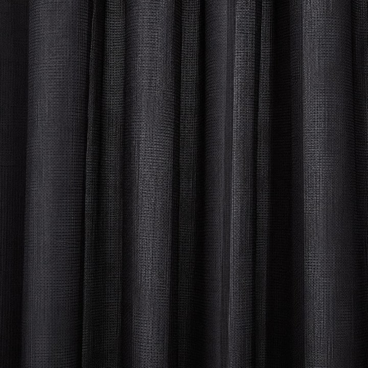 Textured black Banjo event drapery fabric.