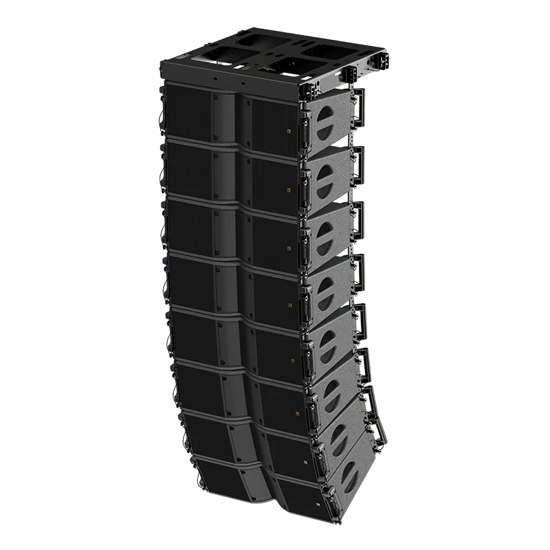 Touring-grade line array speaker system for concert audio