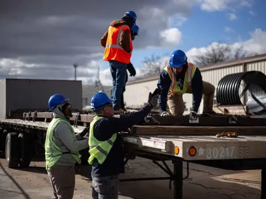 Transferring surplus construction material between two Tampa Bay jobsites