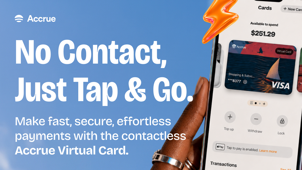 Tap to pay with Accrue Virtual Card