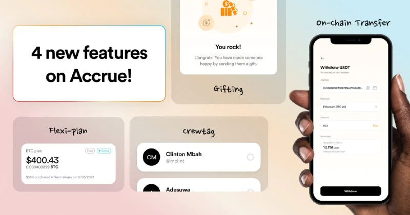 Four New Features on Accrue - Get in!