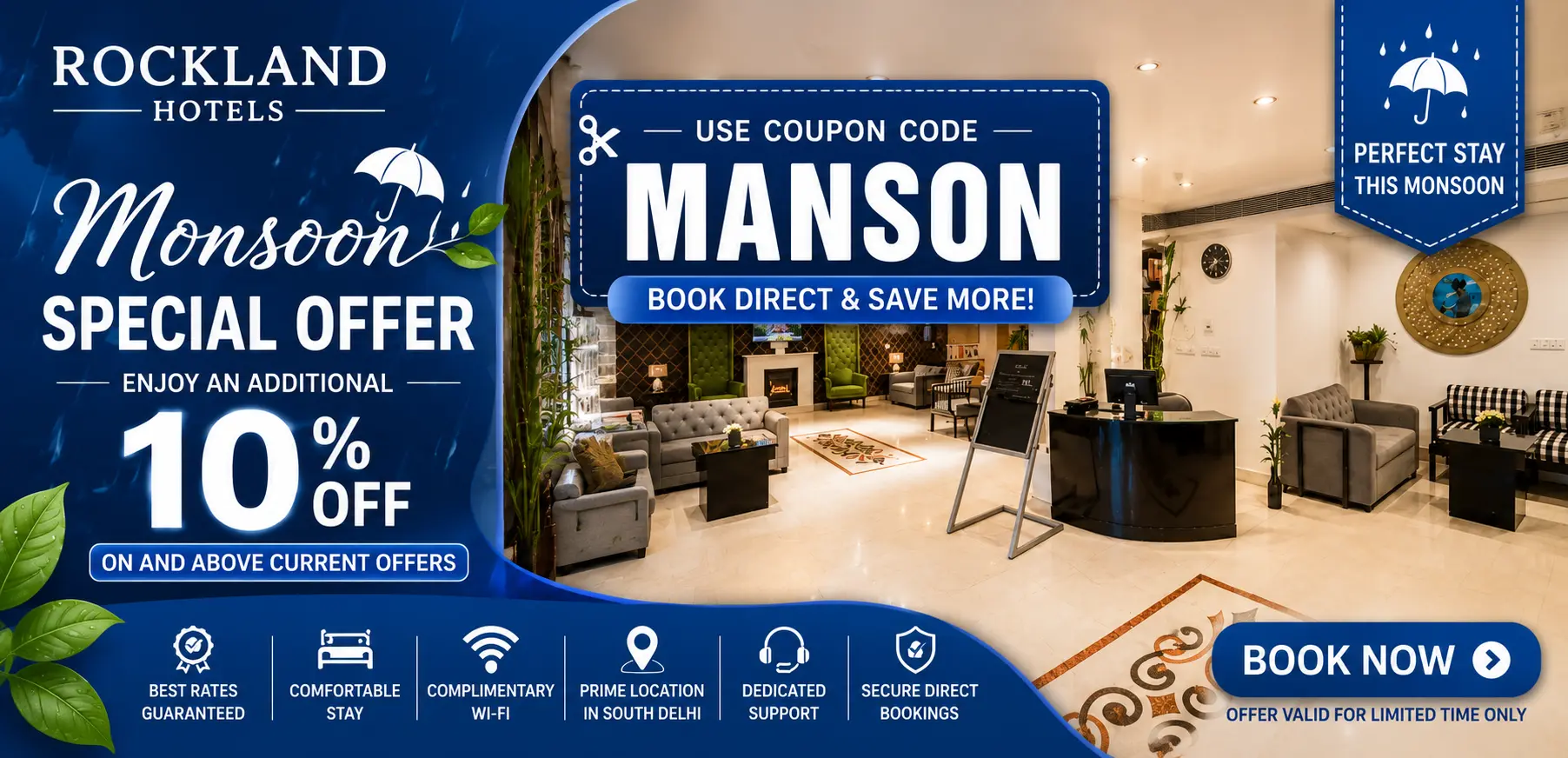 Rockland Hotels Monsoon Special Offer