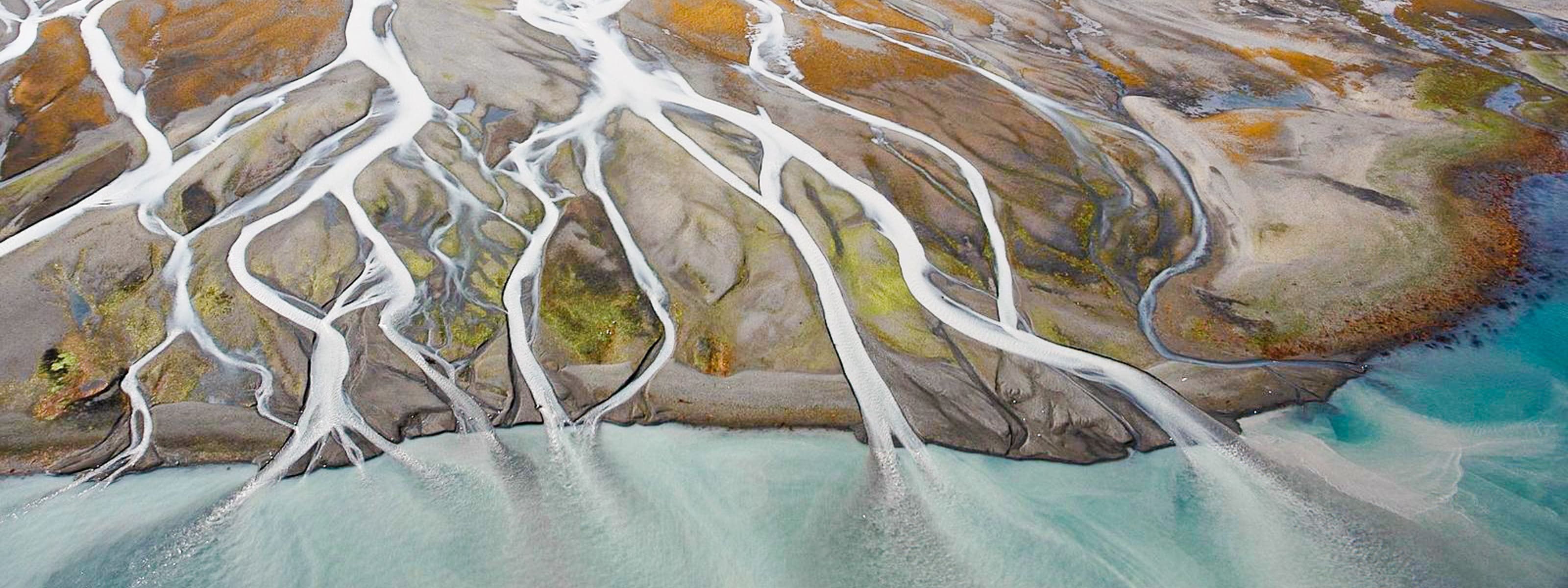 Braided river from Alaska