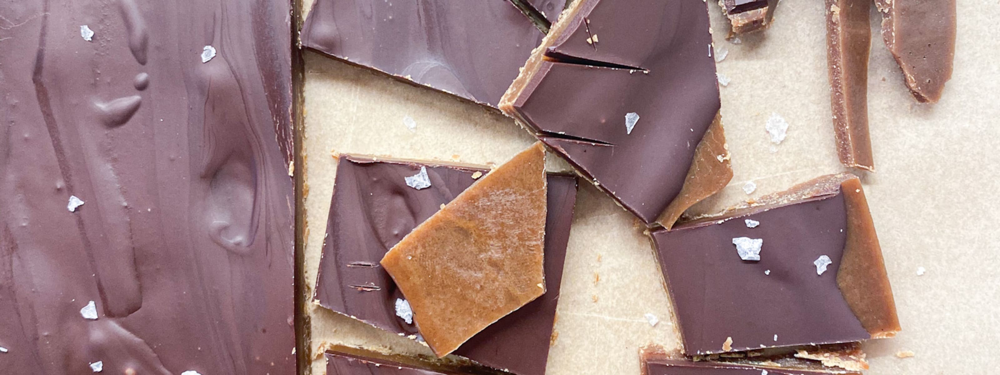 Toffee on a Cookie Sheet