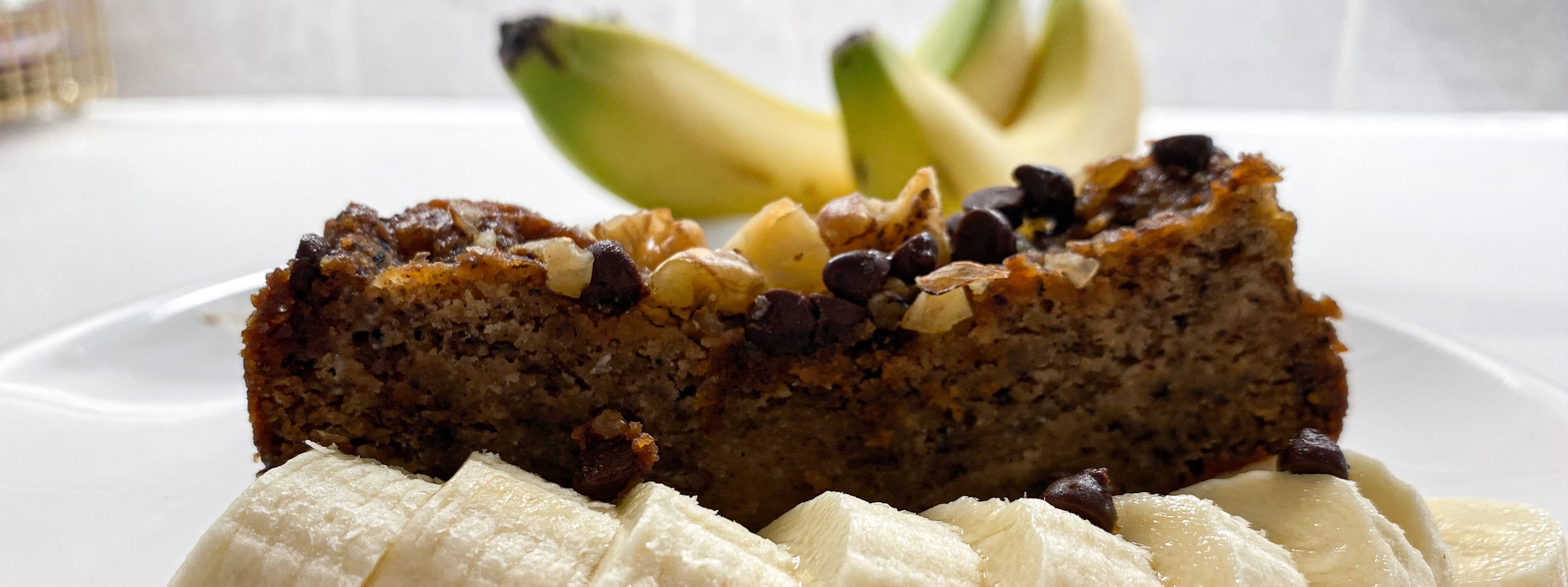 Banana Bread with Plate