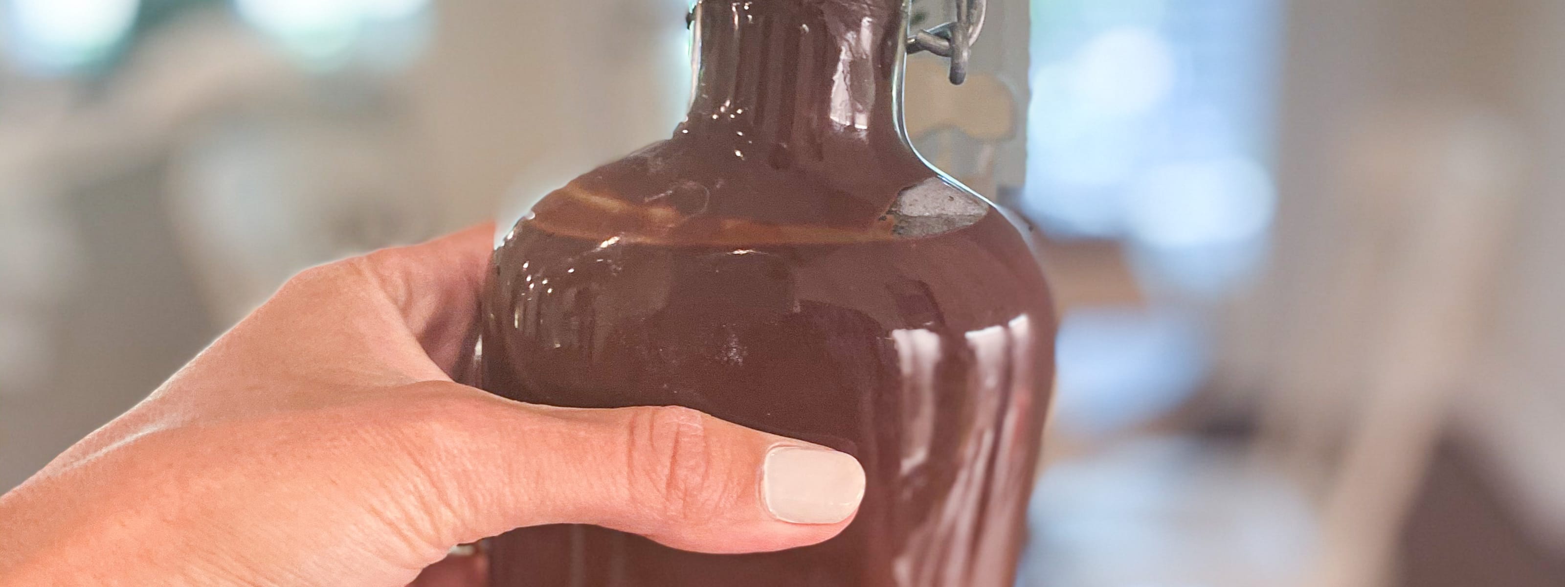 Homemade Mocha Sauce in Jar