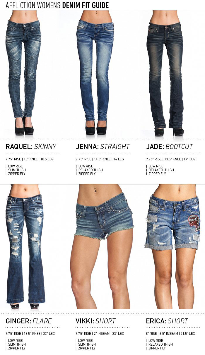 Denim Size Chart