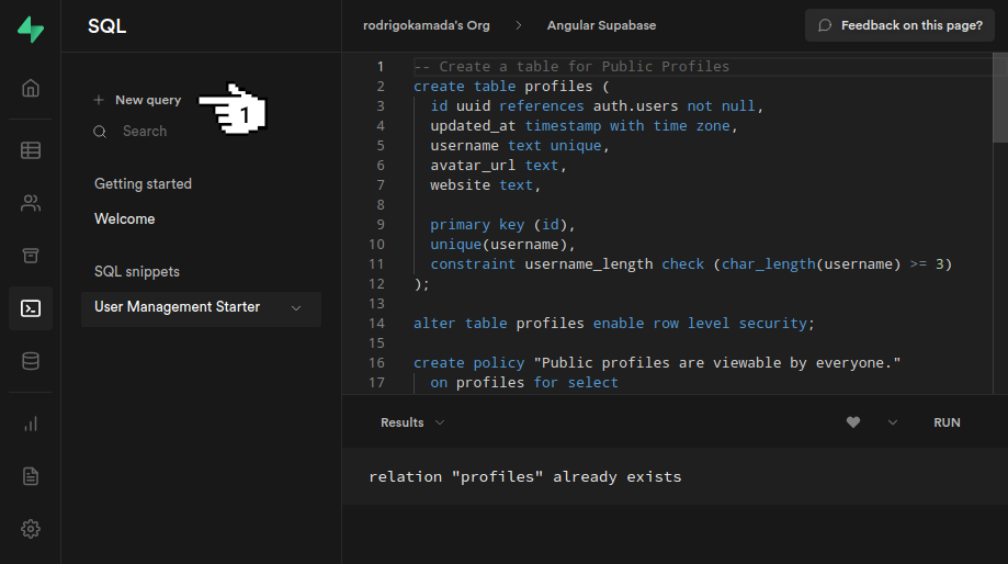 Supabase - SQL