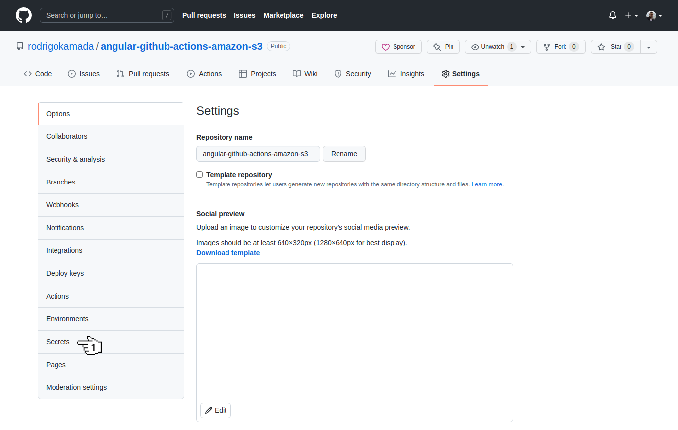 GitHub - Settings