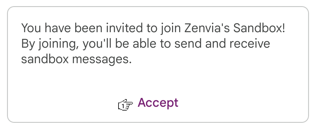 RCS - Accept message