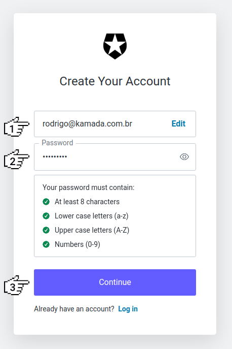 Auth0 - Create your account