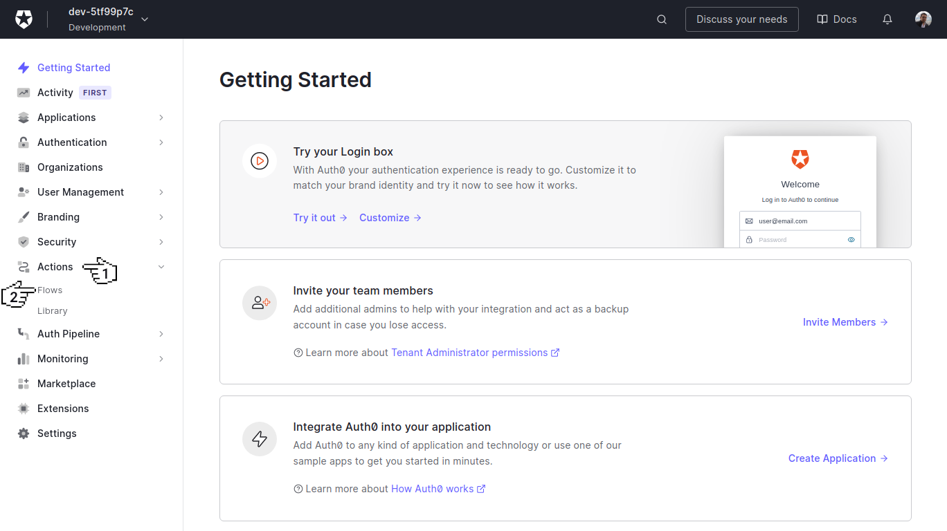 Auth0 - Getting started