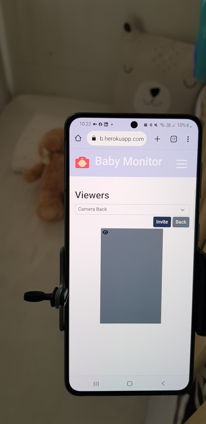 Baby Monitor - Mobile phone connected
