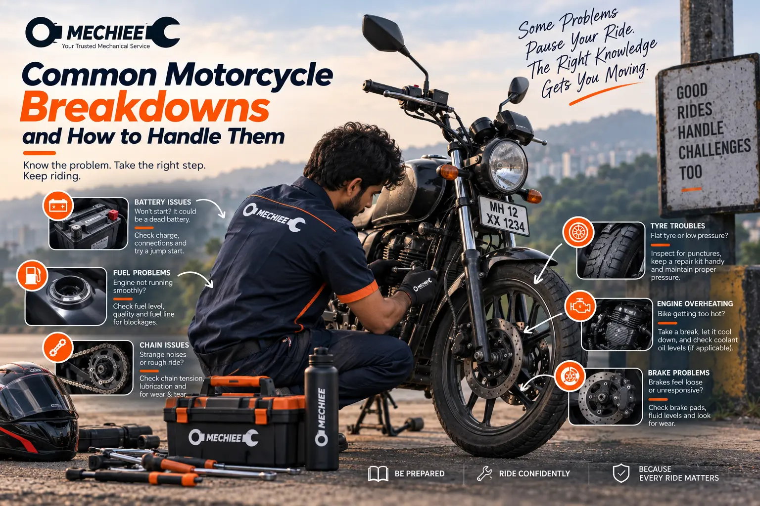 Common Motorcycle Breakdowns and How to Handle Them