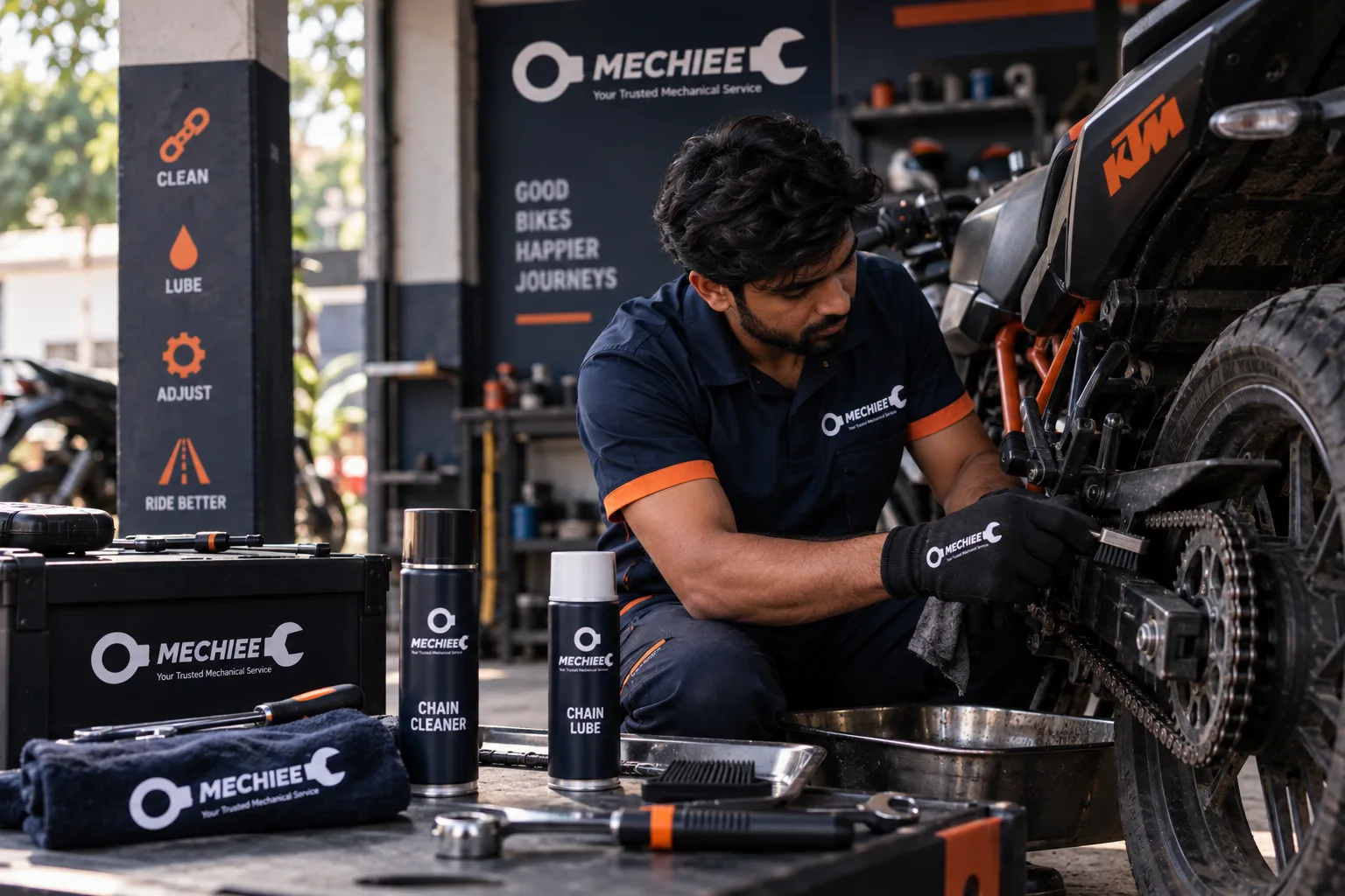 Chain Cleaning & Lubrication