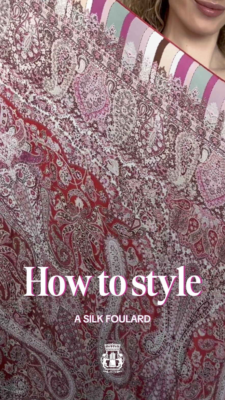 Damen Oberteil aus großem 140x140 cm pinkem Seidentuch – stilvoll gebundenes Tuch als elegantes Sommer-Top