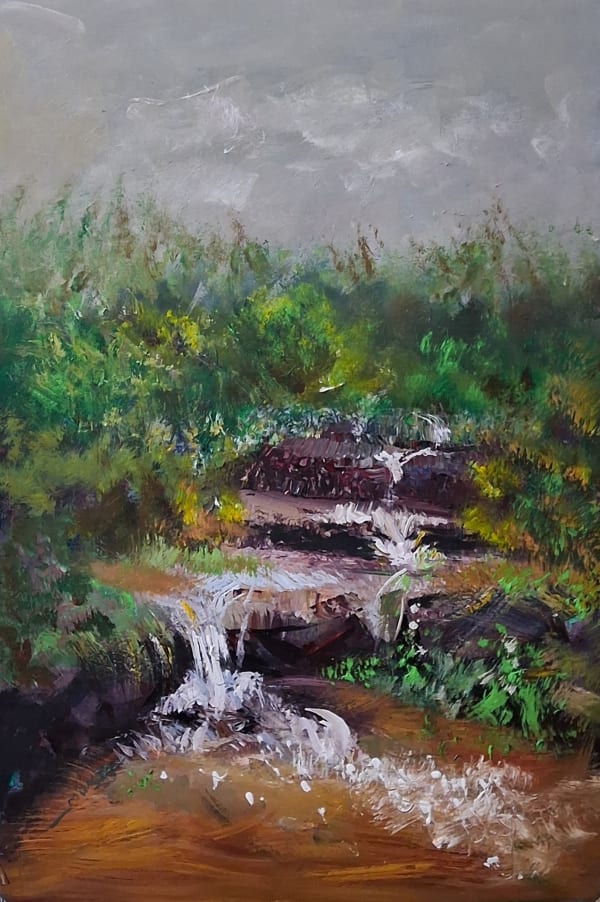 Whispers of waterfall artwork