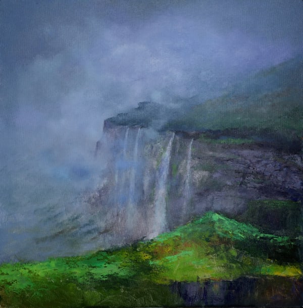 waterfall by Gajanan Bobade
