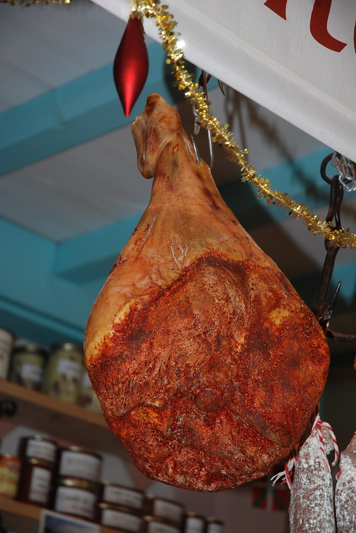 Raw Jambon de Bayonne — Pork Leg cut