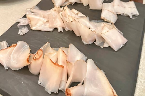 Raw Lardo di Colonnata — Pork Loin cut