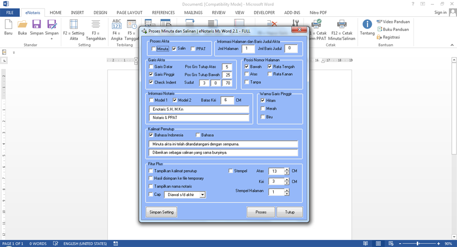 eNotaris Word Add-in