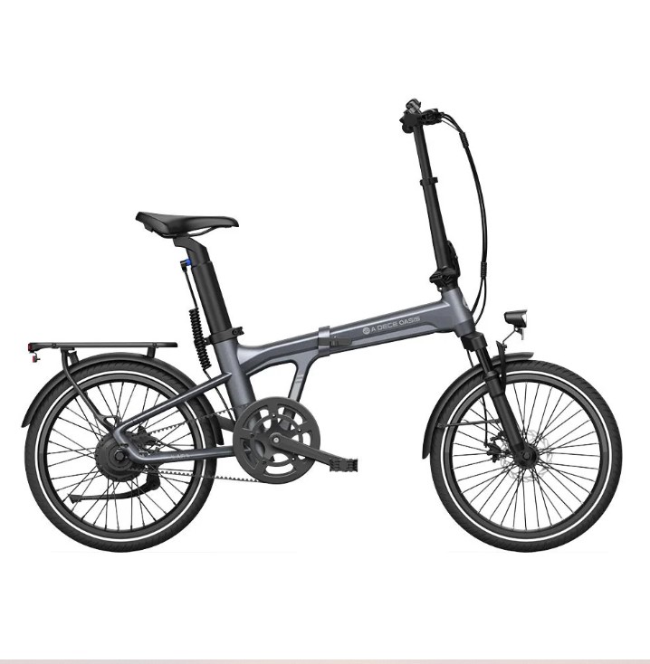 The ADO Air 20S folding electric bike featuring a compact frame and integrated rear battery design