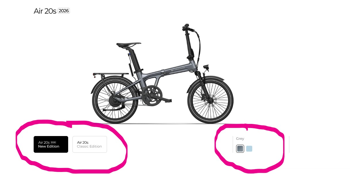 Collage showing the ADO Air 20S used for city commuting, park leisure, trail riding and shopping