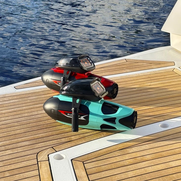 sublue vapor speed vapor underwater scooter side profile and controls